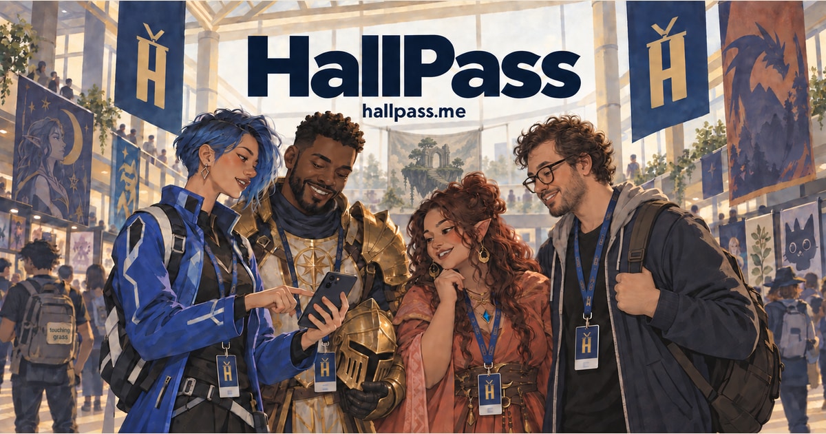 I built HallPass to help people find conventions and plan their trips